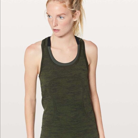 New Lululemon Swiftly Tech Racerback
Dark Olive / Brave Olive / Black Ca… - Picture 2 of 5
